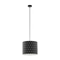 Светильник подвесной Ramon 98351 Eglo чёрный 1 лампа, основание чёрное в стиле современный 