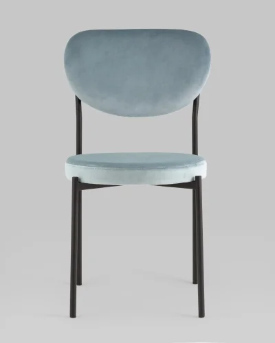 Стул обеденный Барбара, велюр серо-голубой NC УТ000039145 Stool Group, /, ножки//, размеры - *855***480*560