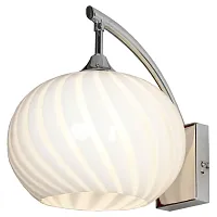 Бра Cesano GRLSF-7201-01 Lussole белый 1 лампа, основание хром в стиле модерн 
