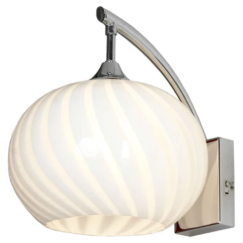Бра  CESANO LSF-7201-01 Lussole белый на 1 лампа, основание хром в стиле современный 