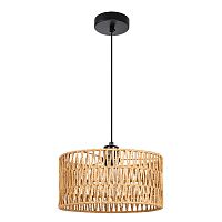 Светильник подвесной Brushwood A7088SP-1BK Arte Lamp коричневый на 1 лампу, основание чёрное в стиле кантри  Светильник подвесной Brushwood A7088SP-1BK Arte Lamp коричневый на 1 лампу, основание чёрное в стиле кантри