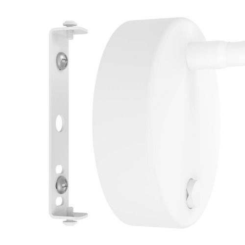 Бра с выключателем LED Olivandino 901819 Eglo белый на 1 лампу, основание белое в стиле современный гибкая ножка для чтения фото 6