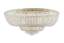 Люстра хрустальная потолочная Bari E 1.2.150.200 G Dio D'Arte без плафона на 24 лампы, основание золотое в стиле классический 