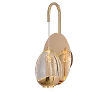 Бра LED Берти 07866,33 Kink Light прозрачный 1 лампа, основание золотое в стиле 10086 