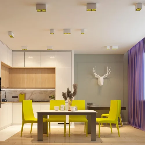 Светильник накладной LED Recte 358488 Novotech белый на 1 лампу, основание белое в стиле хай-тек квадратный фото 3