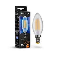 Лампа светодиодная Crystal 7044 Voltega VG10-C2E14warm6W-F  E14 6вт