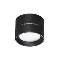 Светильник накладной Real 6610/1C Odeon Light чёрный 1 лампа, основание чёрное в стиле хай-тек отражённый свет