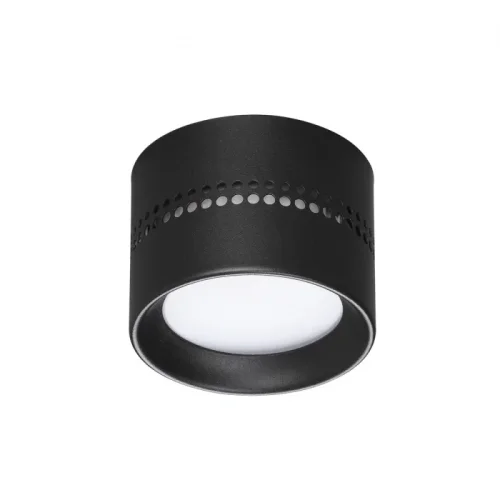 Светильник накладной Real 6610/1C Odeon Light чёрный на 1 лампу, основание чёрное в стиле хай-тек отражённый свет