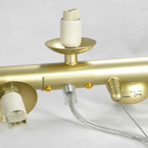 Светильник подвесной Wilcox LSP-8383 Lussole белый 15 ламп, основание матовое золото в стиле современный шар фото 3
