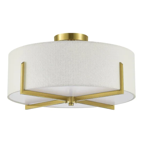 Люстра потолочная Linton SLE3010-302-04 Evoluce бежевая на 4 лампы, основание латунь в стиле классический Люстра потолочная Linton SLE3010-302-04 Evoluce бежевая на 4 лампы, основание латунь в стиле классический