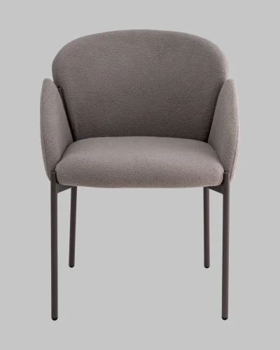 Стул обеденный Melia, серый УТ000039551 Stool Group, серый/букле, ножки/металл/чёрный, размеры - *770****