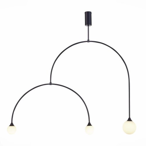 Светильник подвесной Vive SL1187.403.03 ST-Luce белый 3 лампы, основание чёрное в стиле минимализм 
