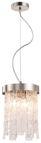Светильник подвесной Frostyle 2155/11/02P Stilfort прозрачный 2 лампы, основание никель в стиле модерн  фото 2