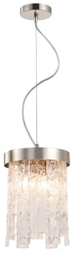 Светильник подвесной Frostyle 2155/11/02P Stilfort прозрачный 2 лампы, основание никель в стиле современный  фото 3