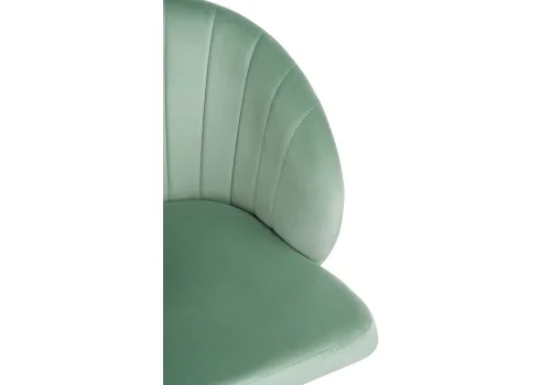 Компьютерное кресло Пард confetti aquamarine 464233 Woodville, зелёный/велюр, ножки/пластик/белый, размеры - *870***590*600 фото 8