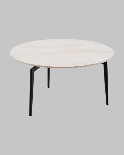 Журнальный столик Aliara, светлая керамика, столешница УТ000041396 Stool Group столешница белая из керамика фото 5