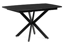 Стеклянный стол Палу черный 528469 Woodville столешница чёрная из стекло