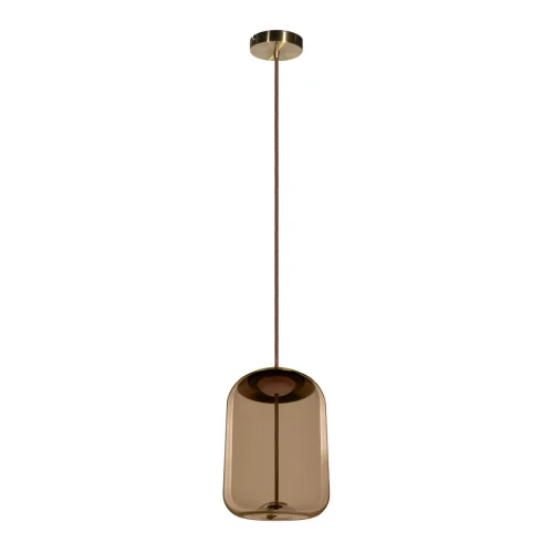 Светильник подвесной LED Knot 8135-C LOFT IT янтарный на 1 лампу, основание золотое в стиле лофт современный выдувное