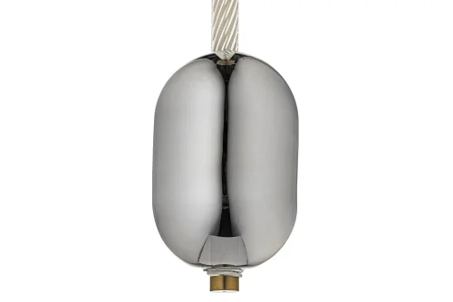 Светильник подвесной LED Canzo L 1.P4 CL Arti Lampadari серый 1 лампа, основание золотое в стиле арт-деко современный  фото 2