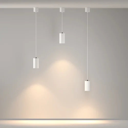Светильник подвесной LED Vol P100PL-20W3K-W Maytoni белый 1 лампа, основание белое в стиле современный хай-тек трубочки фото 5