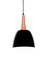 Светильник подвесной Derby LDP 7901 BK Lumina Deco чёрный 1 лампа, основание чёрное в стиле минимализм современный 