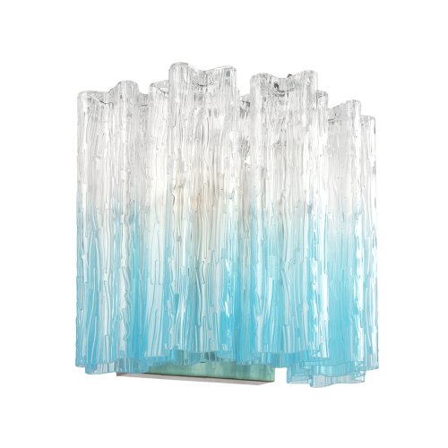 Бра Мурано / Murano 10580W Clear blue LOFT IT синий на 3 лампы, основание бронзовое в стиле современный арт-деко фото 3 Бра Мурано / Murano 10580W Clear blue LOFT IT синий на 3 лампы, основание бронзовое в стиле современный арт-деко фото 3
