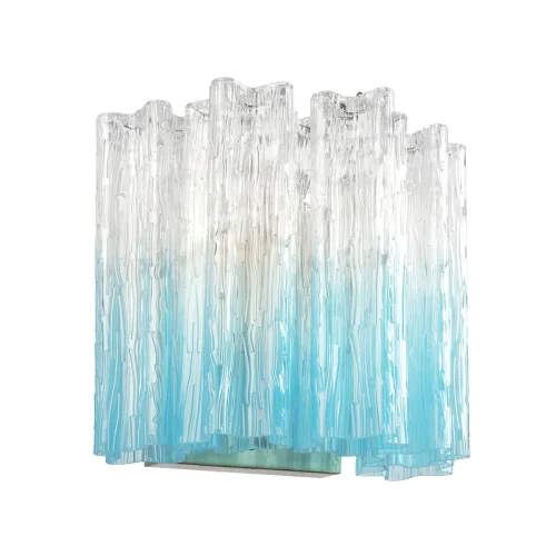 Бра Мурано / Murano 10580W Clear blue LOFT IT синий на 3 лампы, основание бронзовое в стиле современный арт-деко фото 3 Бра Мурано / Murano 10580W Clear blue LOFT IT синий на 3 лампы, основание бронзовое в стиле современный арт-деко фото 3