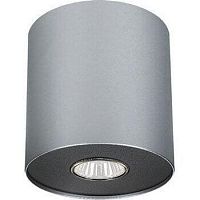 Светильник накладной Point Silver 6004-NW Nowodvorski серебряный 1 лампа, основание серебряное в стиле современный круглый