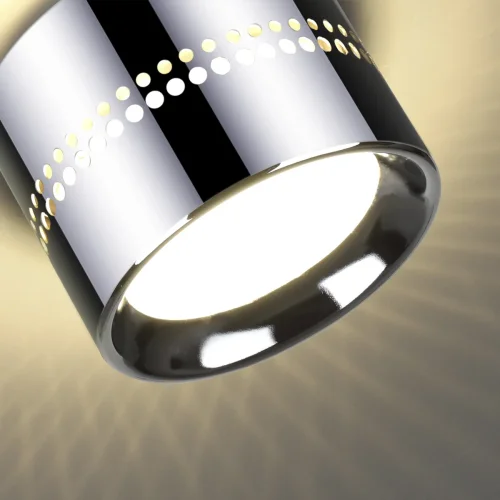 Светильник накладной Real 6608/1C Odeon Light хром 1 лампа, основание хром в стиле хай-тек отражённый свет фото 4