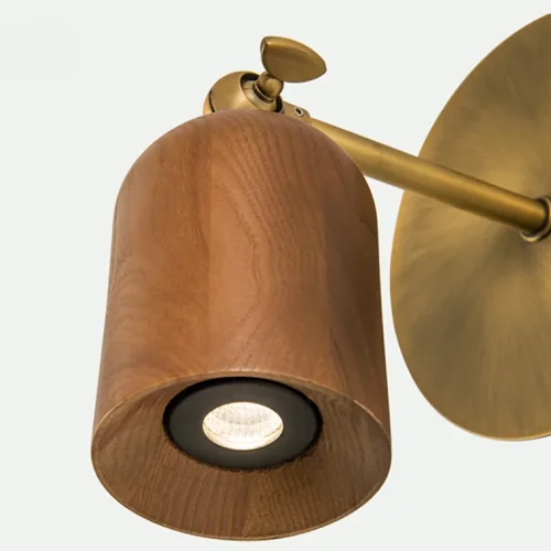 Бра PORI Light wood 101925-26 ImperiumLoft бежевый коричневый на 1 лампа, основание латунь в стиле современный  фото 16