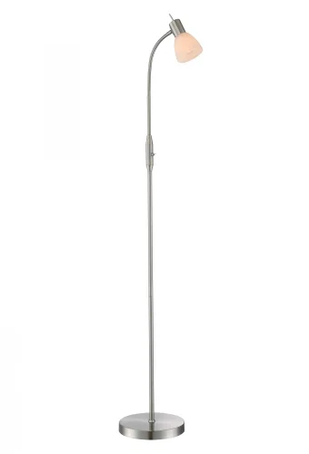 Торшер напольный  PANNA 54533-1S Globo  белый 1 лампа, основание матовое никель в стиле современный
