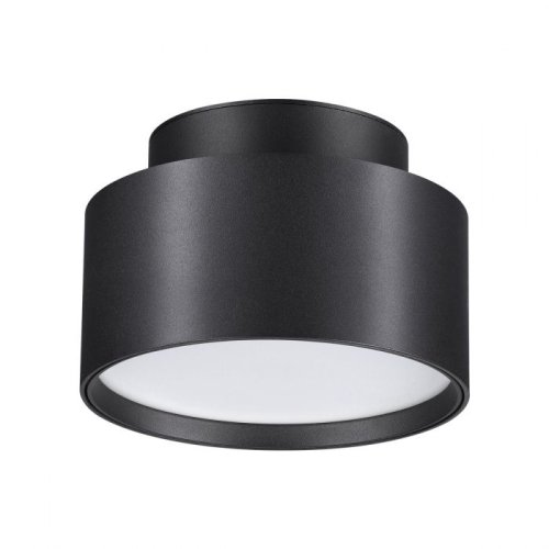 Светильник накладной LED Oro 358354 Novotech чёрный 1 лампа, основание чёрное в стиле хай-тек круглый