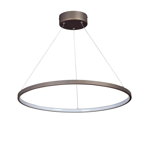 Светильник подвесной LED V4601-9/1S Vitaluce без плафона на 1 лампу, основание бронзовое в стиле хай-тек кольца