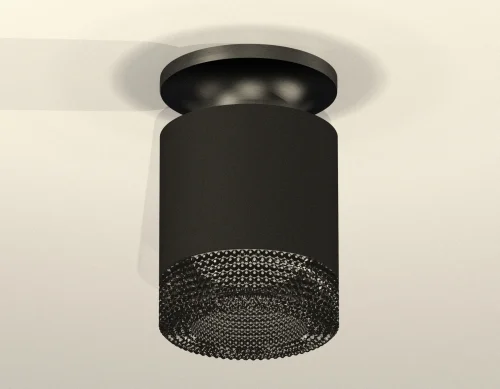 Светильник накладной XS7402064 Ambrella light чёрный 1 лампа, основание чёрное в стиле хай-тек современный круглый фото 2