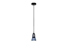 Светильник подвесной Puro AP9006-1A BU iLamp голубой 1 лампа, основание чёрное в стиле современный 