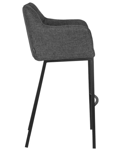 Набор 2 шт Стул барный DOBRIN LUCAS (серая ткань (F-22)) цвет сиденья серая ткань (F-22), цвет основания черный Dobrin, серый/ткань, ножки/металл/, размеры - *1030**** фото 4 Набор 2 шт Стул барный DOBRIN LUCAS (серая ткань (F-22)) цвет сиденья серая ткань (F-22), цвет основания черный Dobrin, серый/ткань, ножки/металл/, размеры - *1030**** фото 4