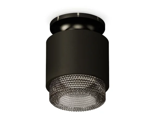 Светильник накладной Techno spot XS7511062 Ambrella light чёрный 1 лампа, основание чёрное в стиле хай-тек современный круглый