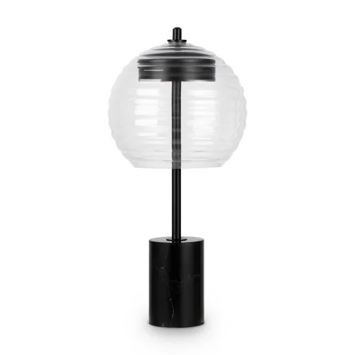 Настольная лампа LED Rueca P060TL-L12BK Maytoni прозрачная 1 лампа, основание чёрное металл в стиле современный хай-тек  фото 7