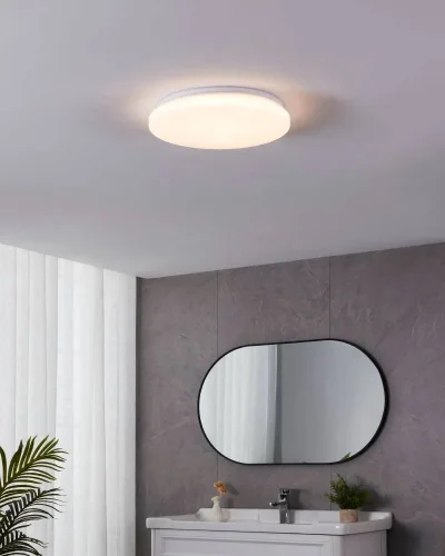 Светильник потолочный LED Frania-S 900619 Eglo белый на 1 лампу, основание белое в стиле современный фото 2