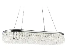 Светильник подвесной LED TR49733 Ambrella light прозрачный 1 лампа, основание хром в стиле современный хай-тек 