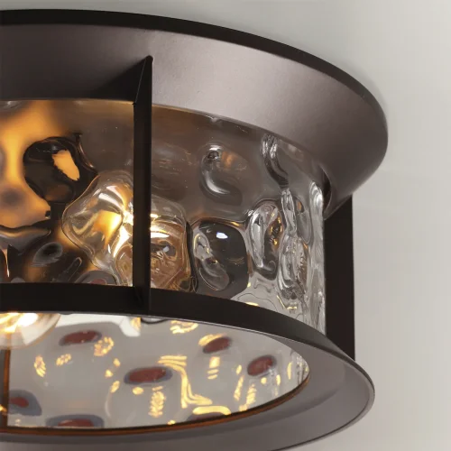 Потолочный светильник Mavret 4961/2C Odeon Light уличный IP44 коричневый 2 лампы, плафон прозрачный в стиле классический E27 фото 5