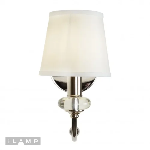 Бра Magic W2344-1 nic iLamp белый на 1 лампу, основание хром в стиле современный Бра Magic W2344-1 nic iLamp белый на 1 лампу, основание хром в стиле современный