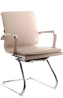 Кресло для посетителей Nerey CF Экокожа Бежевый EC-07S PU Beige Everprof, бежевый/экокожа, ножки//, размеры - 890*890***550*