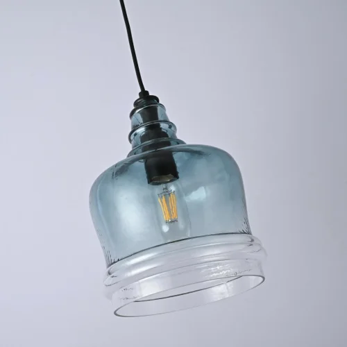 Светильник подвесной Adria 101277-26 ImperiumLoft прозрачный 1 лампа, основание чёрное в стиле современный  фото 7