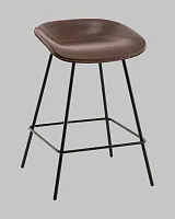 Стул полубарный Фуриоса экокожа коричневый УТ000041269 Stool Group, коричневый/экокожа, ножки/металл/чёрный, размеры - *****