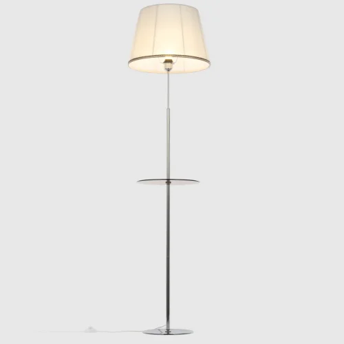 Торшер Линц CL402970T Citilux со столиком белый 1 лампа, основание патина белое в стиле классический прованс
 фото 2