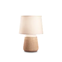 Настольная лампа KALI'-2 TL1 Ideal Lux бежевая 1 лампа, основание коричневое керамика в стиле современный 