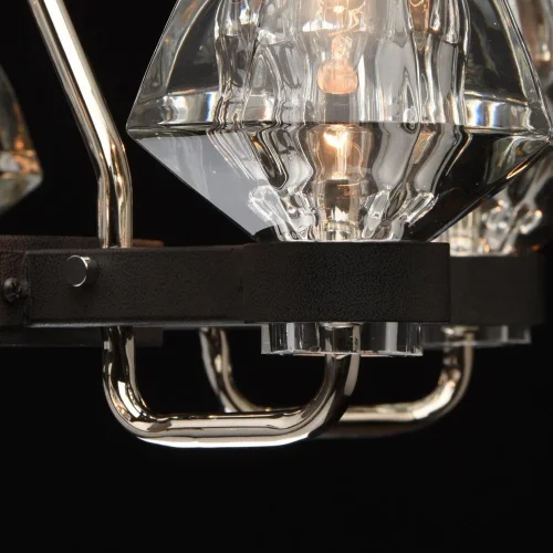 Люстра подвесная Джестер 104012506 MW-Light прозрачная на 6 ламп, основание хром в стиле современный  фото 9