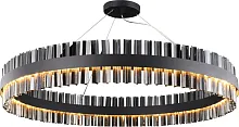 Люстра подвесная LED Marquis 4262-10P Favourite чёрная серая на 10 ламп, основание чёрное в стиле современный 