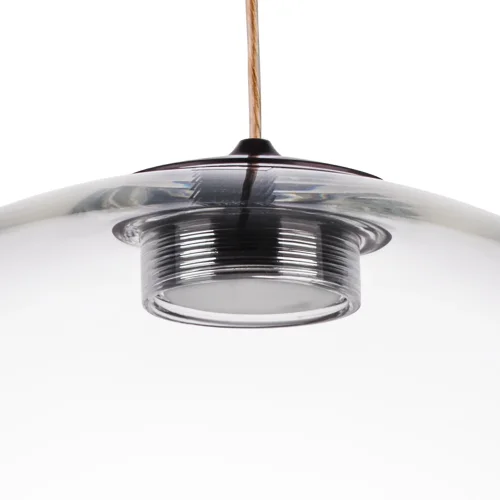 Светильник подвесной LED Sferetta 801020 Lightstar прозрачный 1 лампа, основание бордовое коричневое в стиле минимализм  фото 7
